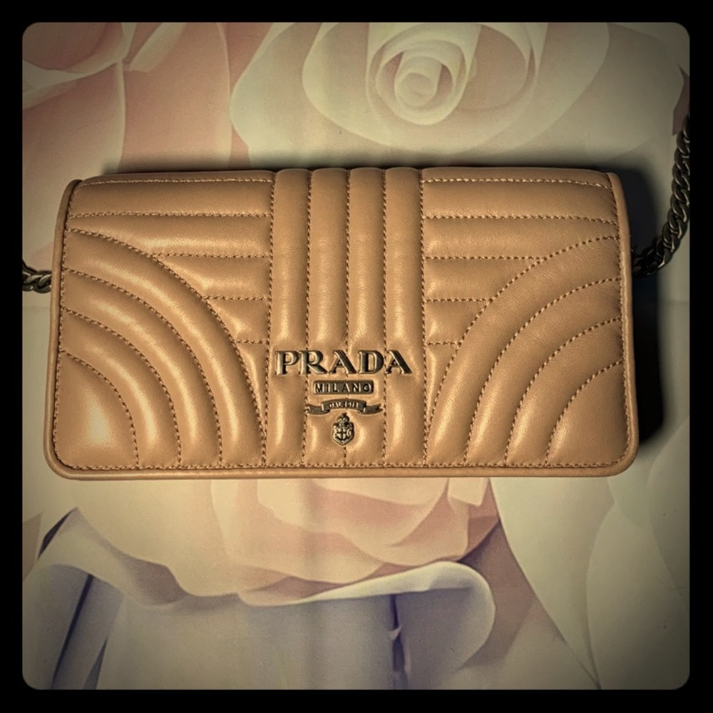 Prada Mini Bandoliera Nappa chain wallet